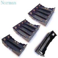 NORMAN Battery Box Black DIY  Cases for 18650 Battery Storage Box ABS Battery Holder