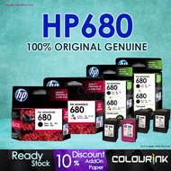HP 680 Original Genuine Black F6V27AA / HP680 Tri-Colour F6V26AA Ink catridge 2135 ,3635,4675,4678 Expired Year 2022