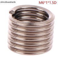 [SHNZFF] 50Pcs Wire Thread Insert M6 X 1.0 1.5D Insert Helicoil Wire Thread Repair Insert YBUI