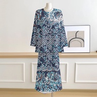 Baju Kurung Moden Teal Blue Plus Saiz Kurung Labuh Baggy Baju Muslimah Baju Labuh Green Sage Baju Ku