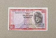 Banknote Malaysia Rm10 Siri 1 SA-PULOH B/76 596797 Condition AVF Hole