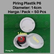 Small Plastic Plate P6 14cm / Plastic Dinner Plate / Plastic Party Plate / Plastic Cake Plate