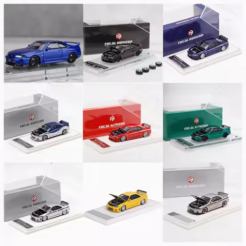 FH 1:64 Skyline GTR R33 mins/400R Modified Simulation Alloy Car Model Classic Adult Souvenir Gift St