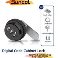 Combination Cabinet Lock 3 Digital Code Zinc Alloy Cam Lock For Mailbox Cabinet Locker Drawers