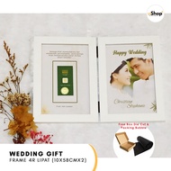 Custom Wedding Gift Photo Frame 4R Folding / Wedding Gift / Wedding Gift / Gold Gift