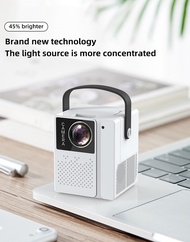 T2 PRO Mini Portable Led Projector Full HD 4K Autofocus Android 7.1 Projector For Cellphone Support Phone Mirroring With Stand and Anti-light Curtain