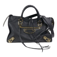 BALENCIAGA 牛皮皮革Metallic Edge City手挽肩背兩用袋