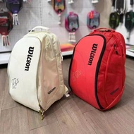 Wilson Tennis Bag Backpack - Large Capacity with Dedicated Shoe Compartment Roger Federer Signature 