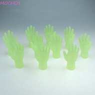 MOCHO1 2 pcs/set Hand Puppet Toy Set, Creative Glowing Luminous Hand Puppet, Fancy TPR Funny Safety Glowing Finger Puppet Gifts