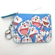 Cute Doraemon Robot Cat Ezlink Card Pass Holder Coin Purse Key Ring