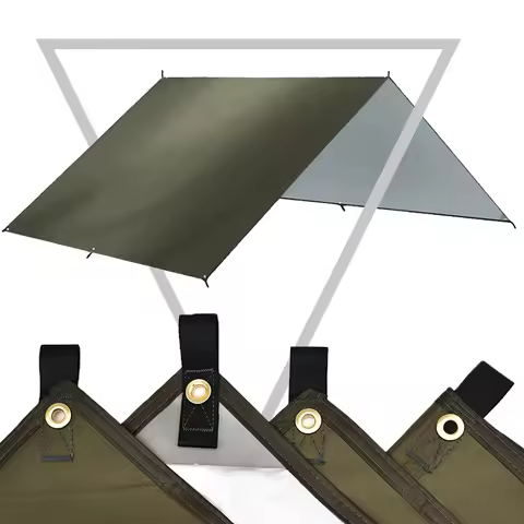 Ultralight Waterproof Camping Tarp Tent 3x3m 4x3m 5x3m 4x4m Outdoor Sun Shelter Awning Beach Hiking 