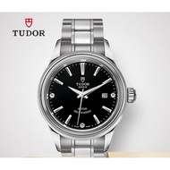 Tudor (TUDOR) Watch Female Fashion Series Calendar Automatic Mechanical Swiss Ladies Watch 28mm m12100-0004 Steel Band Black Disc Diamond