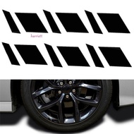 HARRIETT Reflective Car Wheel Stickers Personality Rims for 16"-21" Rims Motorcycle Decals Styling Decoration Car Windows Sticker