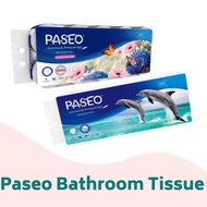 Paseo Bathroom Tissue Roll 4 Ply Toilet Paper For Sensitive Skin Butterfly Dolphin