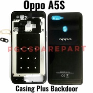 Original Backdoor+Ring And Glass Camera Oppo A5s - Back Cover Case Door Backcover Backcase Housing H