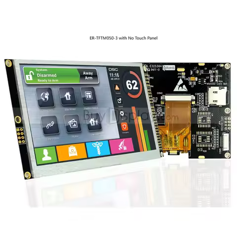 5 inch TFT LCD Module 800x480 Display w/RA8875 Controller I2C Serial SPI Interface Optional Touch Pa