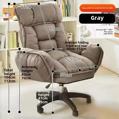 Throne ergonomics home Furniture Footrest Wheels Office Chair Kids Velvet Reading Cheap Backrest Stu