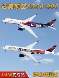 1: 400 TAA Airlines A350-900 Passenger Aircraft N522DZ Alloy Aircraft Model Landing Stand Magnetic A