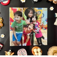 Personalised Puzzle Tile Photo Magnet | DIY Memory Fridge Magnet Gift l Creative Puzzle Style Photo 