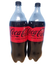 COKE - New Coca Cola Products - Zero Sugar - No Calories (pack of 2 plastic bottles x 2.0 liters per