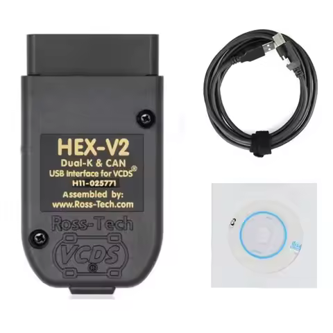 2025 Newest VCDS 25.3 VAG Scanner Tool Cable OBD2 Diagnostic Multi-Language HEX V2 Wesheu VCDS VAG C