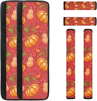 BYCHECAR Thanksgiving Refrigerator Door Handle Covers Set of 6 Maple Leaf Pumpkin Fridge Handle Cover Washable Fall Kitchen Appliance Handle Protector for Microwave Oven Dishwasher