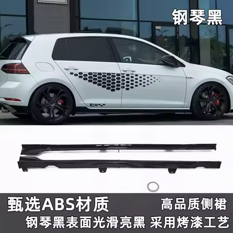 For Golf 7/7.5 R/Rline/GTI Modified TCR Side Skirt 7 Side Spoiler Edition High 7/7.5 Surrounded TCR 