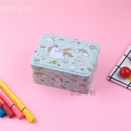 [in stock] 38Yuan Bright Surface Lid Box Rectangular Desktop Storage Box Gift Packaging Iron Box Cut