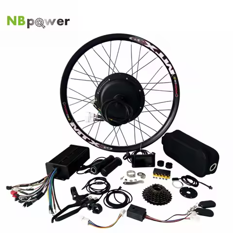 NBpower 72v 3000w 150mm Dropout Electric Bike Conversion Kit EBike Conversion Kit with Sine Wave Con