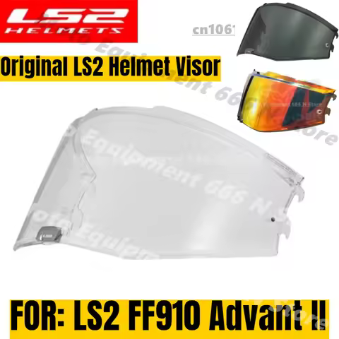 New Arrival Original LS2 FF910 Advant II Motorcycle Helmet Visors, ff910 Electronic Gun Red Lens Ori
