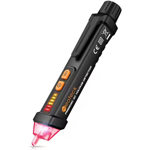 PM8908C Non-contact AC Voltage Detector Test Pen with LED Indicator Beeper