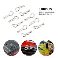 100PCS Stainless Steel Body Shell Clip Pin For HSP RC 1/16 Car Buggy Truck HSP Traxxas Vehicles
