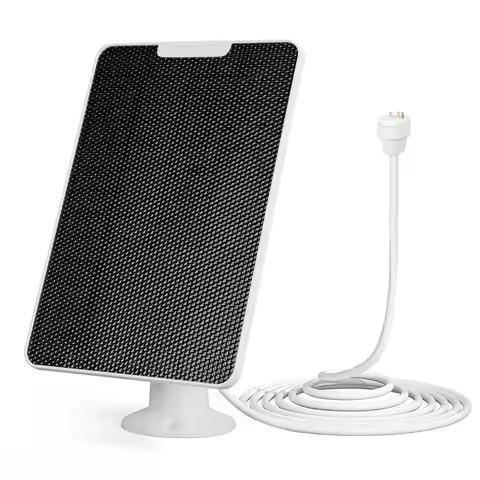 10W 5V Solar Panel Charger IP65 Waterproof Solar Charger with Adjustable Wall Mount for Google Nest 