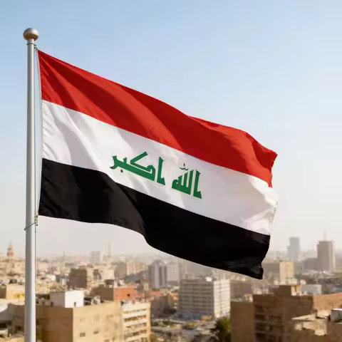 3x5ft Iraq National Flag Polyester with Grommets Middle East Country Flag for Outdoor Indoor Decor