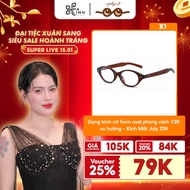 [Vo Ha Linh x July Eyeglasses] Trendy Y2K style oval women's eyeglass frames - July ZIN Eyeglasses