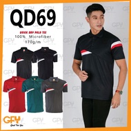QD69 OREN SPORT Unisex Microfiber Short Sleeve Polo