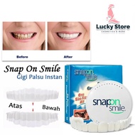 Gigi Palsu Lepasan 1 Set Atas Bawah Snap On Smile Silicone