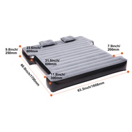 RBNJO VEVOR เบาะลมเตียงบรรทุกขนาดเต็มรถบรรทุกขนาดสั้นเตียงบรรทุก S ฟูกนอนเป่าลมที่พองได้เบาะลมเตียงน