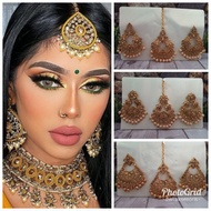 Indian tikka earrings set / forehead decoration / tikka / Indian accessories