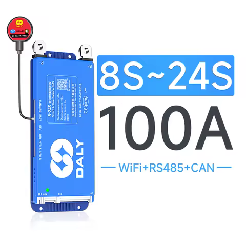 DALY BMS Lifepo4 4S 12V 40A 60A 100A 150A 200A 8S 16S 24S Active Balance BMS for Lifepo4 3.2V Li-ion