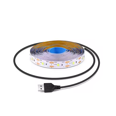 Warm White Led Strip Lights Usb White Led Tape Light 5V Flexible Led Lighting Strips Adhesive 2835 L