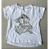 T-shirt Baby Top Girls'/ NEXT UK ORI White Bunny