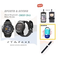 Crest CR5 Smart Watch Dive Computer for Scuba Diving Freedive Run Hike Bike Swim Work Out Triathlon 
