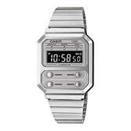 [Casio] CASIO Digital Watch Reissue Design A100WE-7B  Overseas Model Silver × Gray