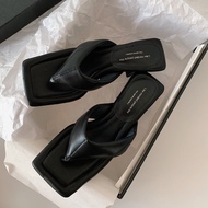 New store openingJOZHAMTA Size 34-40 Women Genuine Leather Slide Sandals Flip Flops High Heels Summe