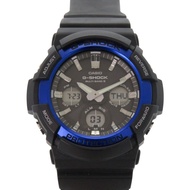 成色極佳 CasioG G-SHOCK GAW-100B-1A2JF 樹脂鋁合金黑色藍色太陽能手錶 黑色 G-Shock 0579 [二手]CASIO
