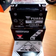 YUASA BATTERY YTX9-BS 12V- 8AH Z250 Z800 NINJA250 (ORIGINAL100%)