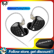 หูฟังแบบมีสาย AM16 KZ Faaeal PU กล่องเก็บของสี่เหลี่ยมจอภาพของ DJ เสียงเบสหูฟังเอียร์บัดปรับปรุง/ปรั