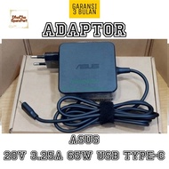 terbaru !!! adaptor charger asus zenbook 14 ux425e 65w usb type-c 20v