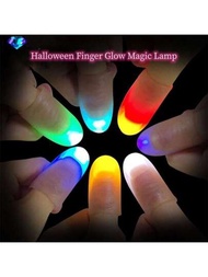 5入組LED燈仿真手指道具適用於魔術表現,隨機色